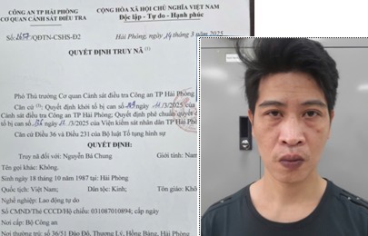 Hải Phòng: Đối tượng cuối cùng trong nhóm giang hồ “Bình đen” ra đầu thú