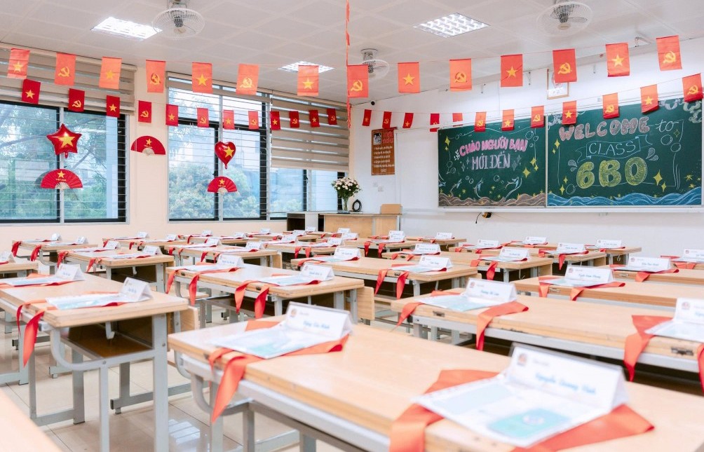 Lễ khai giảng trong rợp sắc đỏ Quốc khánh