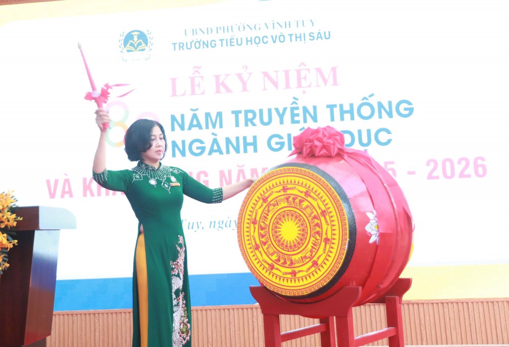Trường Tiểu học Võ Thị Sáu chào đón 299 học sinh vào lớp 1