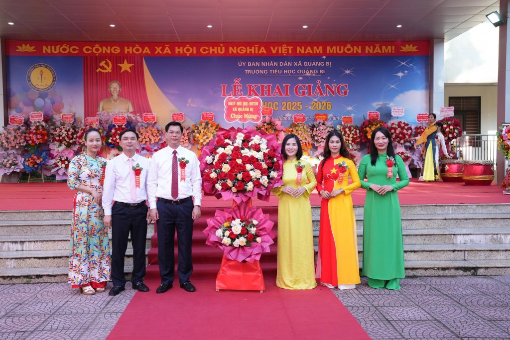 Các trường học xã Quảng Bị tưng bừng đón năm học mới