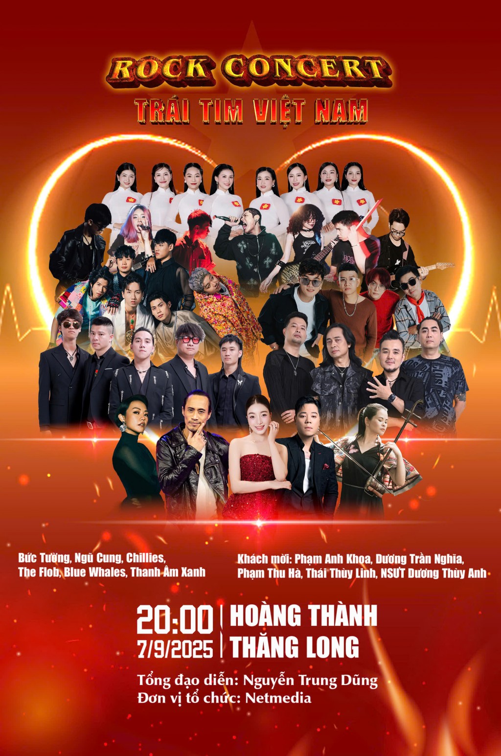 “Rock Concert - Trái tim Việt Nam” sẽ diễn ra ngày 7/9