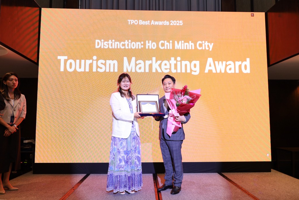 TP.HCM nhận Giải thưởng thành phố tiếp thị du lịch.