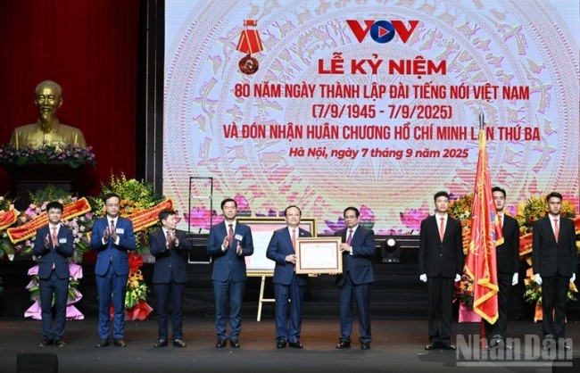 Đài Tiếng nói Việt Nam đón nhận Huân chương Hồ Chí Minh lần thứ 3