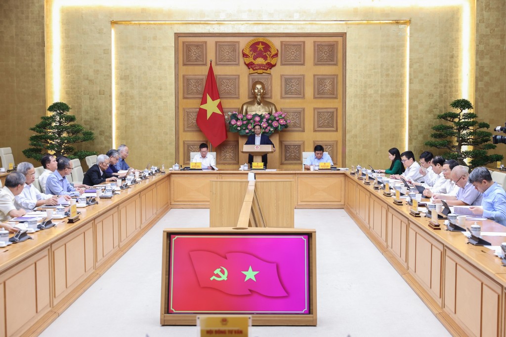 Thủ tướng Phạm Minh Chính làm việc với Hội đồng Tư vấn chính sách - Ảnh: VGP/Nhật Bắc Thủ tướng Phạm Minh Chính làm việc với Hội đồng Tư vấn chính sách - Ảnh: VGP/Nhật Bắc