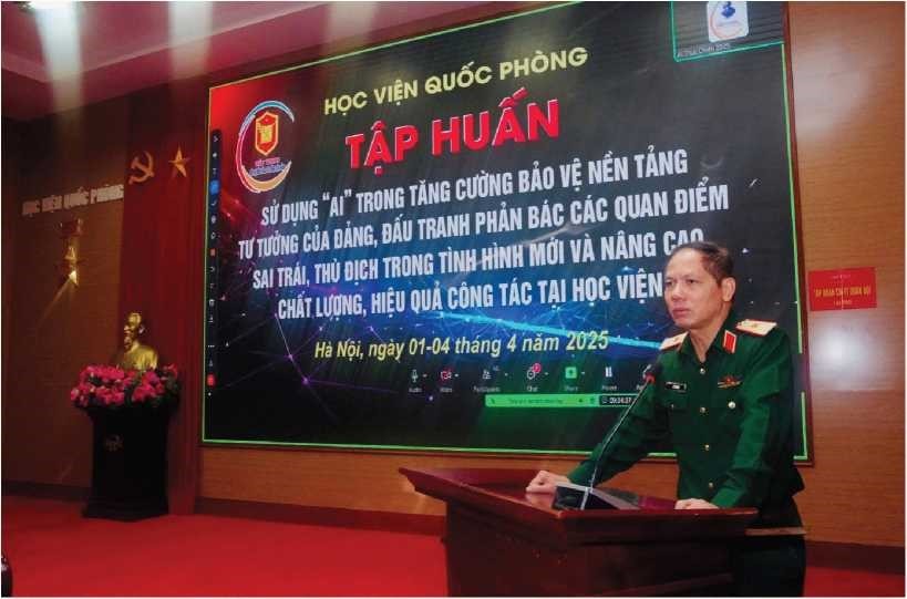 Nhiệm vụ quan trọng của quân nhân chuyên nghiệp ở Học viện Quốc phòng