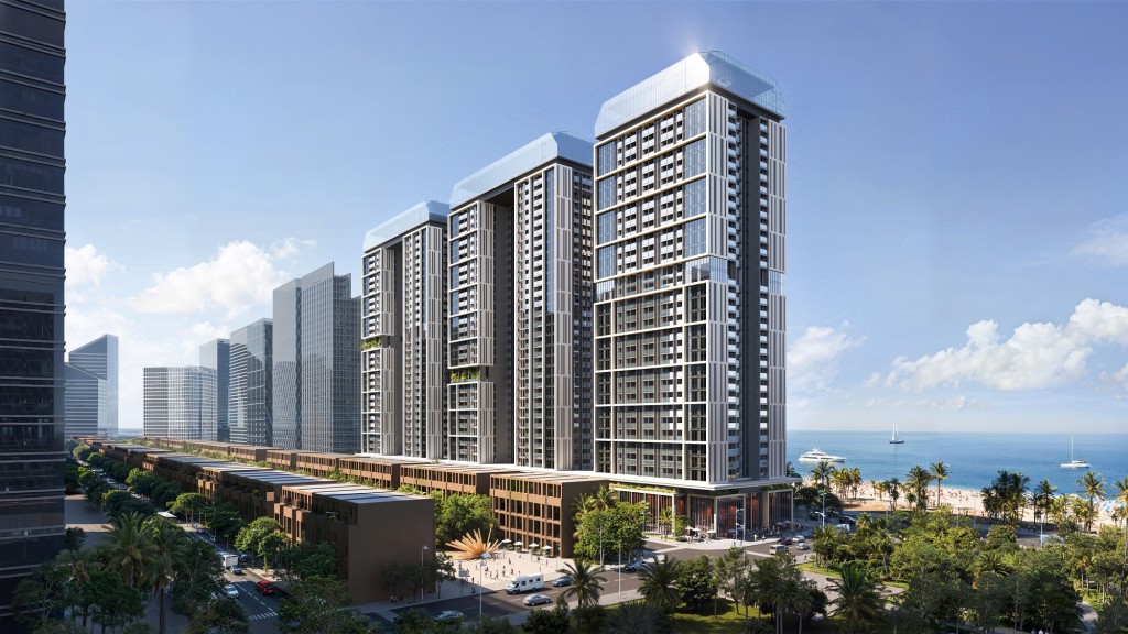 Phối cảnh Sun Centro Town - tổ hợp 3 tòa nhà căn hộ cao tầng ven biển Phối cảnh Sun Centro Town - tổ hợp 3 tòa nhà căn hộ cao tầng ven biển