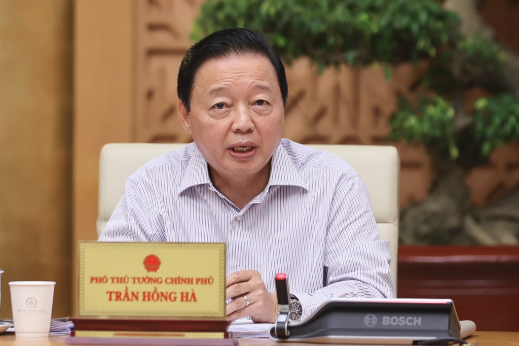 Phó Thủ tướng Trần Hồng Hà phát biểu - Ảnh: VGP/Nhật Bắc