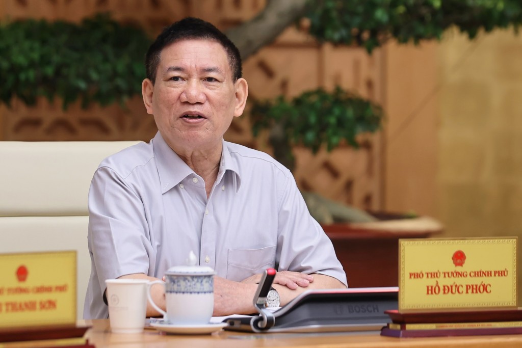 Phó Thủ tướng Hồ Đức Phớc phát biểu - Ảnh: VGP/Nhật Bắc