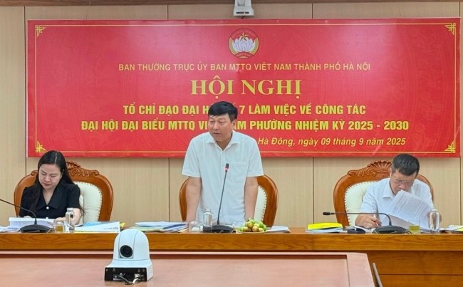 MTTQ TP Hà Nội làm việc với 6 phường về công tác đại hội