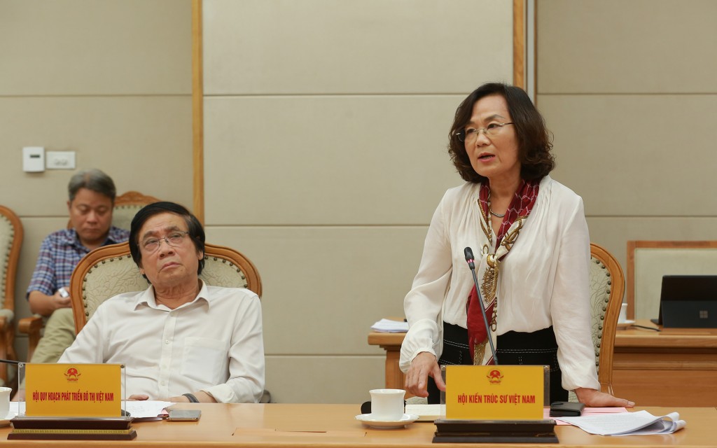 Đại diện Hội Kiến trúc sư Việt Nam phát biểu tại cuộc họp - Ảnh: VGP/Minh Khôi Đại diện Hội Kiến trúc sư Việt Nam phát biểu tại cuộc họp - Ảnh: VGP/Minh Khôi