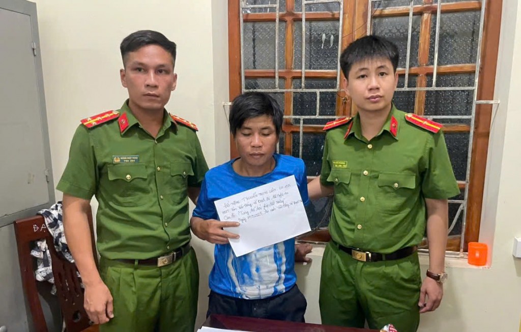 Đối tượng Nguyễn Trọng Luận bị bắt giữ