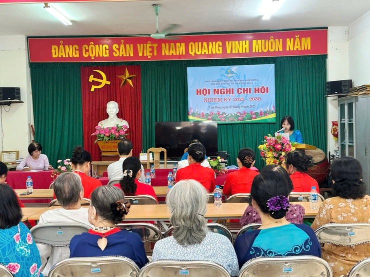 62/62 chi hội Phụ nữ tổ chức thành công Hội nghị chi hội nhiệm