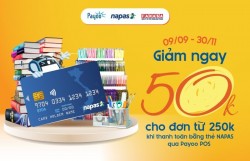 Giảm ngay 50.000 đồng khi thanh toán tại FAHASA với thẻ NAPAS