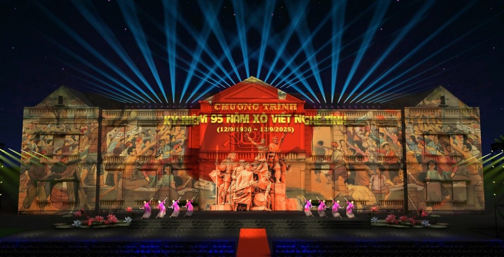 Kỷ niệm 995 năm danh xưng Nghệ An, 95 năm Xô Viết Nghệ Tĩnh bằng nghệ thuật 3D mapping.