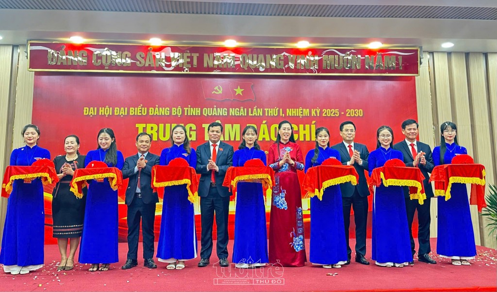 Khai trương Trung tâm Báo chí Đại hội Đảng bộ tỉnh Quảng Ngãi