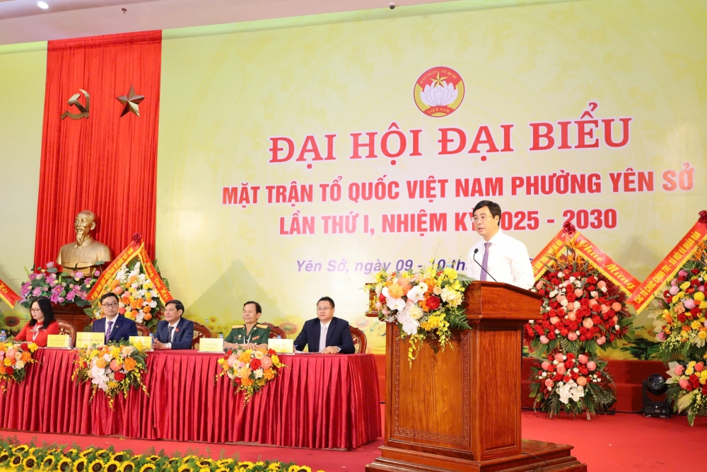 Đồng chí Nguyễn Thái Sơn là Chủ tịch UB MTTQ Việt Nam phường Yên Sở nhiệm kỳ 2025 - 2030
