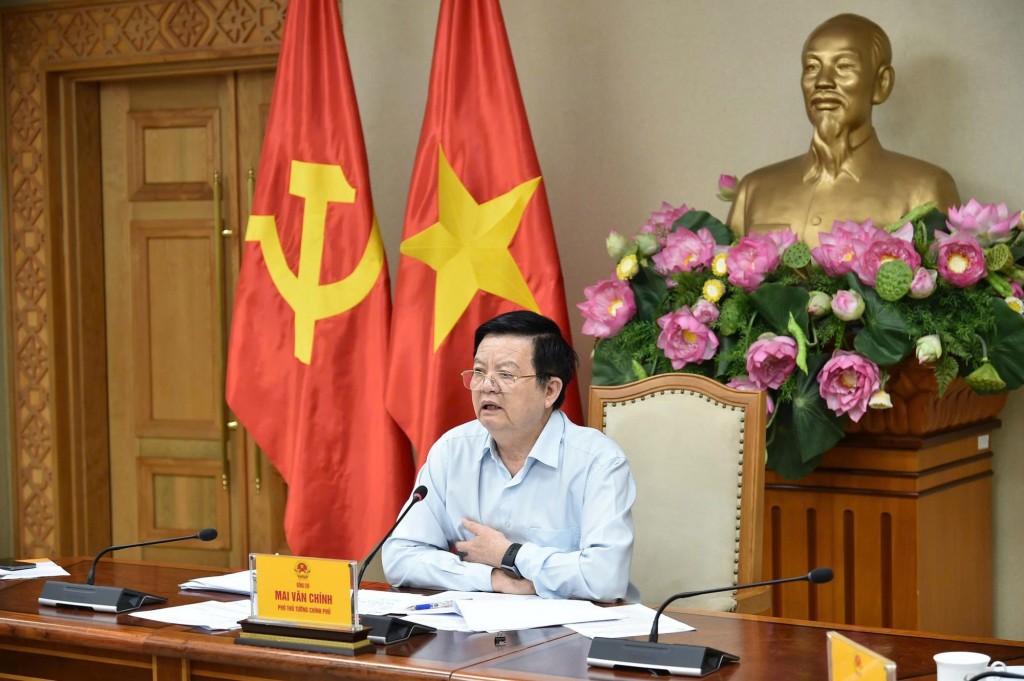 Phó Thủ tướng Mai Văn Chính, Tổ trưởng Tổ công tác số 8, chủ trì cuộc làm việc nhằm đôn đốc, tháo gỡ vướng mắc trong công tác giải ngân vốn đầu tư công tại 6 bộ, cơ quan Trung ương - Ảnh: VGP/Giang Thanh Phó Thủ tướng Mai Văn Chính, Tổ trưởng Tổ công tác số 8, chủ trì cuộc làm việc nhằm đôn đốc, tháo gỡ vướng mắc trong công tác giải ngân vốn đầu tư công tại 6 bộ, cơ quan Trung ương - Ảnh: VGP/Giang Thanh