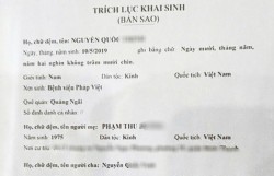 Một người bất ngờ bị giả mạo trích lục khai sinh?