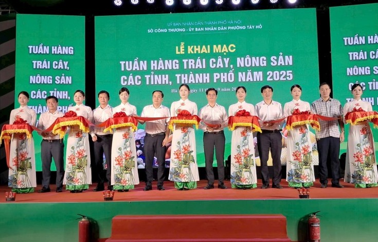Khai mạc Tuần hàng trái cây và nông sản các tỉnh, thành phố năm 2025