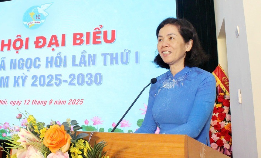 Phó Chủ tịch TƯ Hội LHPN Việt Nam Nguyễn Thị Minh Hương phát biểu tại Đại hội Phó Chủ tịch TƯ Hội LHPN Việt Nam Nguyễn Thị Minh Hương phát biểu tại Đại hội