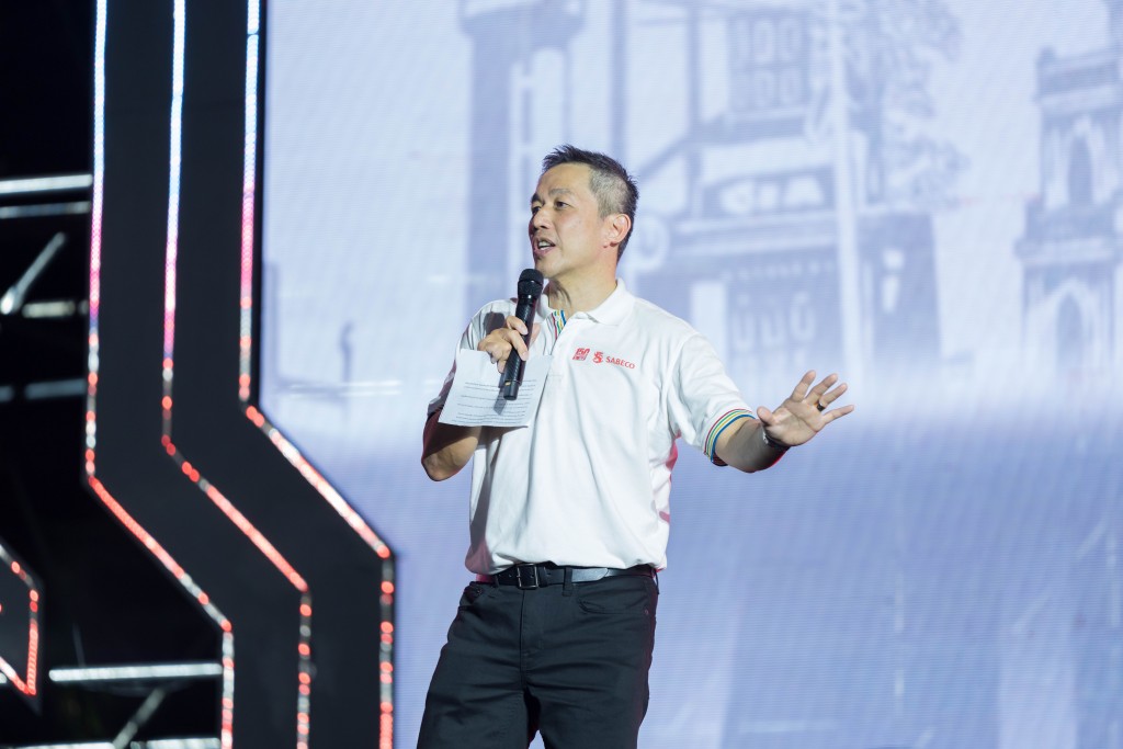 Ông Lester Tan, Tổng Giám đốc SABECO phát biểu tại sự kiện