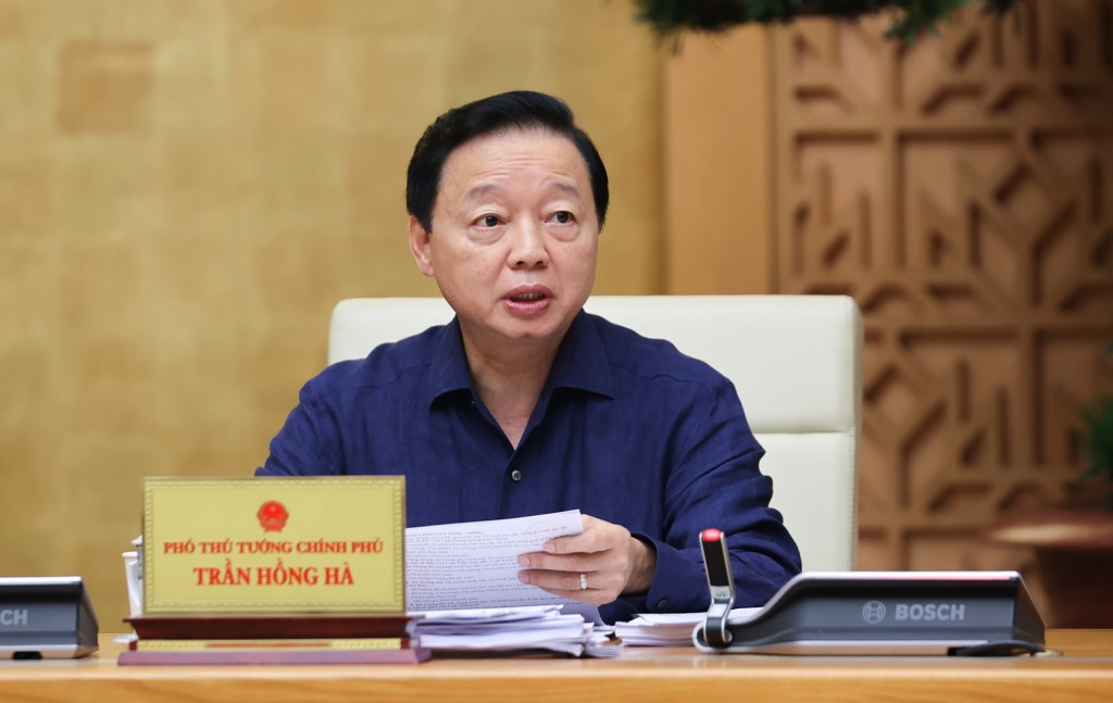 Phó Thủ tướng Trần Hồng Hà phát biểu - Ảnh: VGP/Nhật Bắc