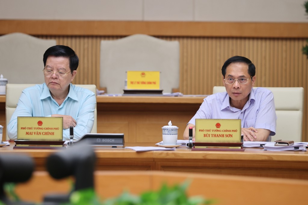 Phó Thủ tướng Bùi Thanh Sơn phát biểu - Ảnh: VGP/Nhật Bắc