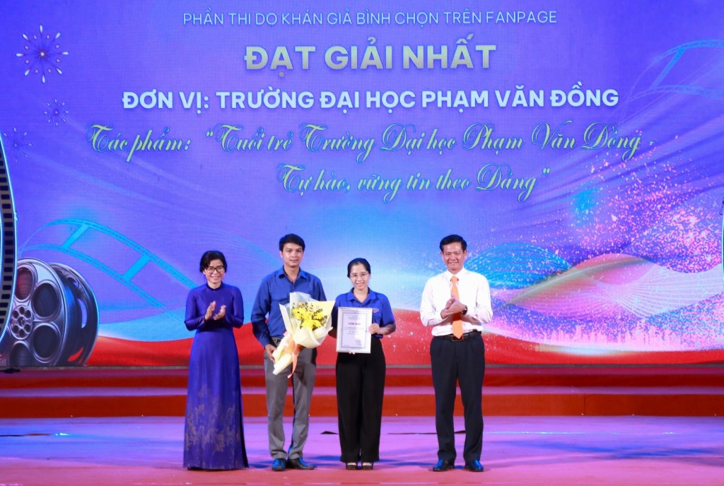 Quảng Ngãi: Trao giải cuộc thi video clip tuyên truyền về Đại hội Đảng