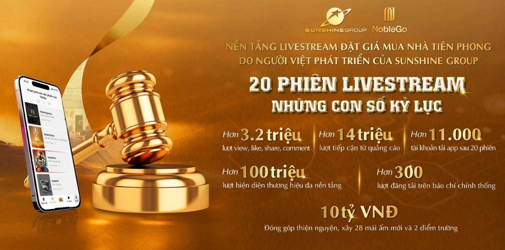 Sunshine Group: Tiên phong đưa livestream đặt giá bất động sản lên sóng truyền hình Quốc gia Sunshine Group: Tiên phong đưa livestream đặt giá bất động sản lên sóng truyền hình Quốc gia