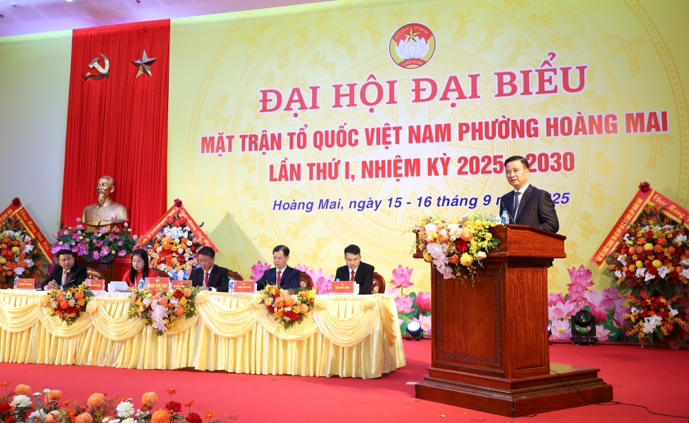 Ông Nguyễn Xuân Linh – Bí thư Đảng ủy, Chủ tịch HĐND phường Hoàng Mai Ông Nguyễn Xuân Linh – Bí thư Đảng ủy, Chủ tịch HĐND phường Hoàng Mai