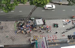 TP Hồ Chí Minh tăng cường xử lý lấn chiếm lòng đường, vỉa hè
