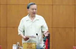 Tổng Bí thư Tô Lâm làm việc với Ban Thường vụ Đảng ủy Chính phủ