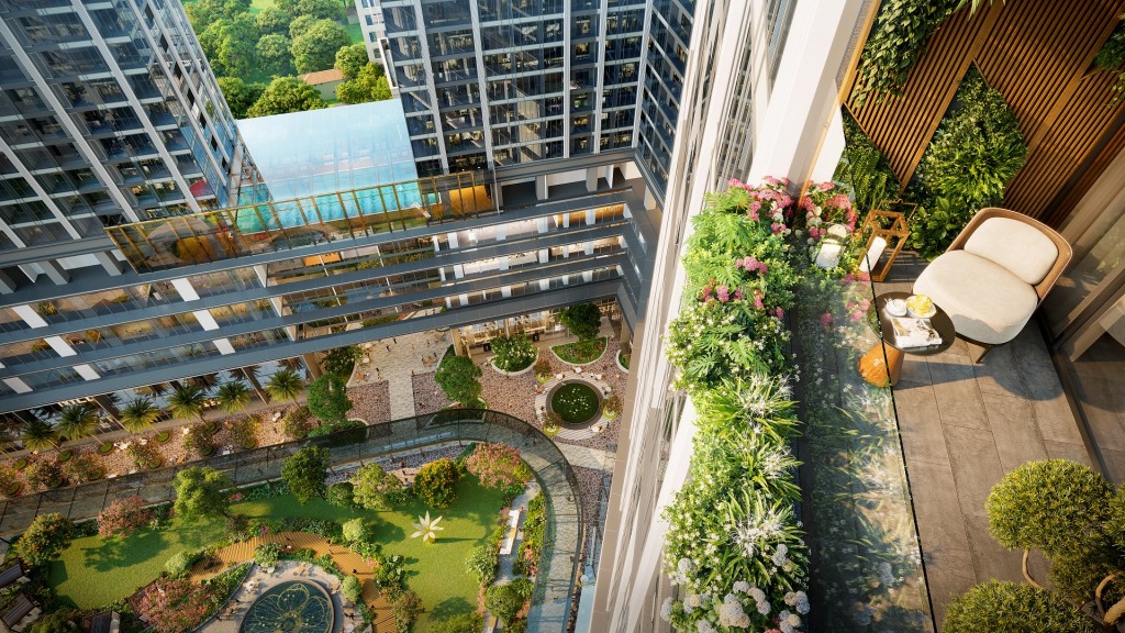 Tại Sun Feliza Suites, không gian xanh được kiến tạo ở mọi không gian. Ảnh: Sun Property Tại Sun Feliza Suites, không gian xanh được kiến tạo ở mọi không gian. Ảnh: Sun Property