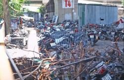 Thắt chặt an toàn phòng cháy, chữa cháy tại các điểm trông giữ xe