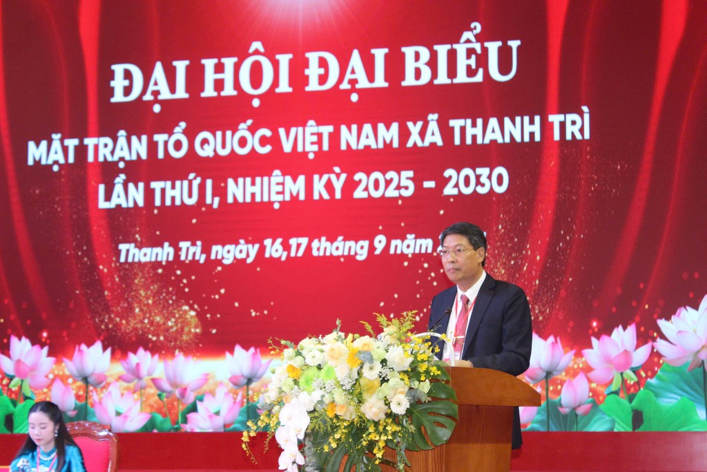 Đồng chí Trần Quang Khánh, Ủy viên Ban Thường vụ Đảng ủy, Chủ tịch Ủy ban MTTQ xã Thanh Trì Đồng chí Trần Quang Khánh, Ủy viên Ban Thường vụ Đảng ủy, Chủ tịch Ủy ban MTTQ xã Thanh Trì