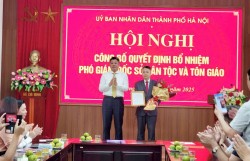 Hà Nội: Công bố quyết định bổ nhiệm Phó Giám đốc Sở Dân tộc và Tôn giáo