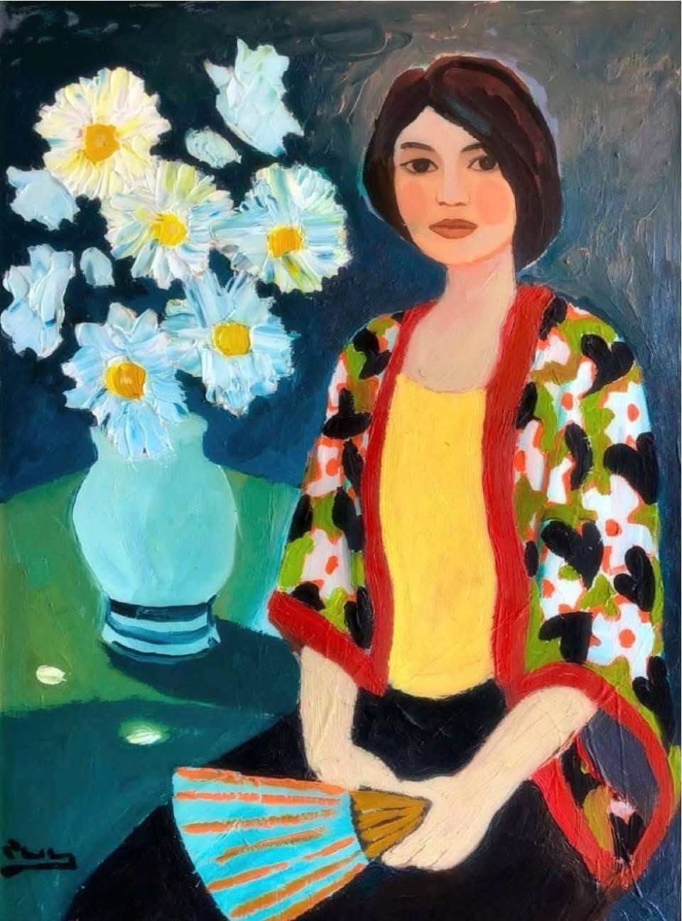 Chân dung tác giả Ngọc Trần do họa sĩ Bùi Thanh Phương vẽ Chân dung tác giả Ngọc Trần do họa sĩ Bùi Thanh Phương vẽ