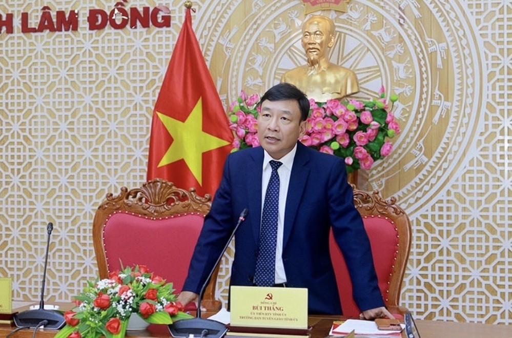 Đồng chí Bùi Thắng, Phó Bí thư Tỉnh ủy Lâm Đồng (Ảnh: CTV) Đồng chí Bùi Thắng, Phó Bí thư Tỉnh ủy Lâm Đồng (Ảnh: CTV)