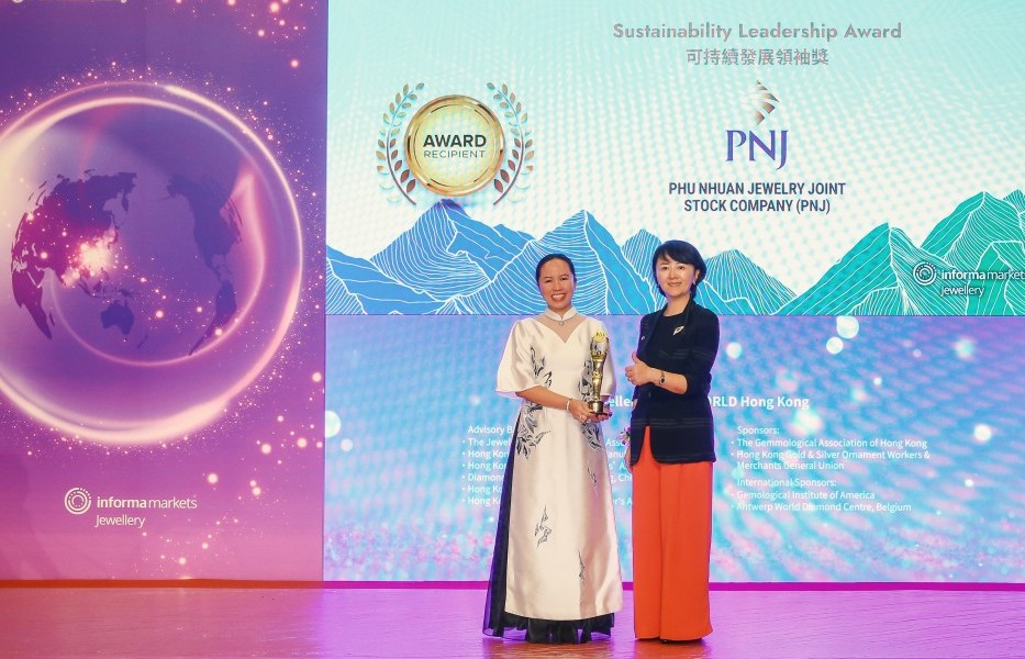 PNJ được vinh danh Lãnh đạo phát triển bền vững tại JWA 2025