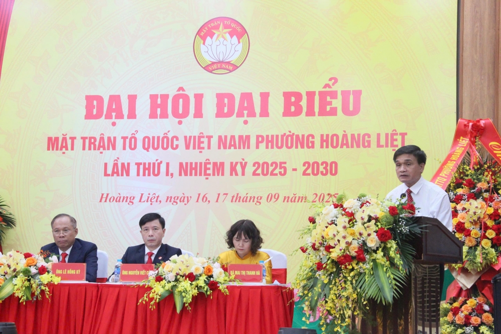 Đại hội MTTQ Việt Nam phường Hoàng Liệt lần thứ I: Đoàn kết – Đổi mới – Phát triển Đại hội MTTQ Việt Nam phường Hoàng Liệt lần thứ I: Đoàn kết – Đổi mới – Phát triển