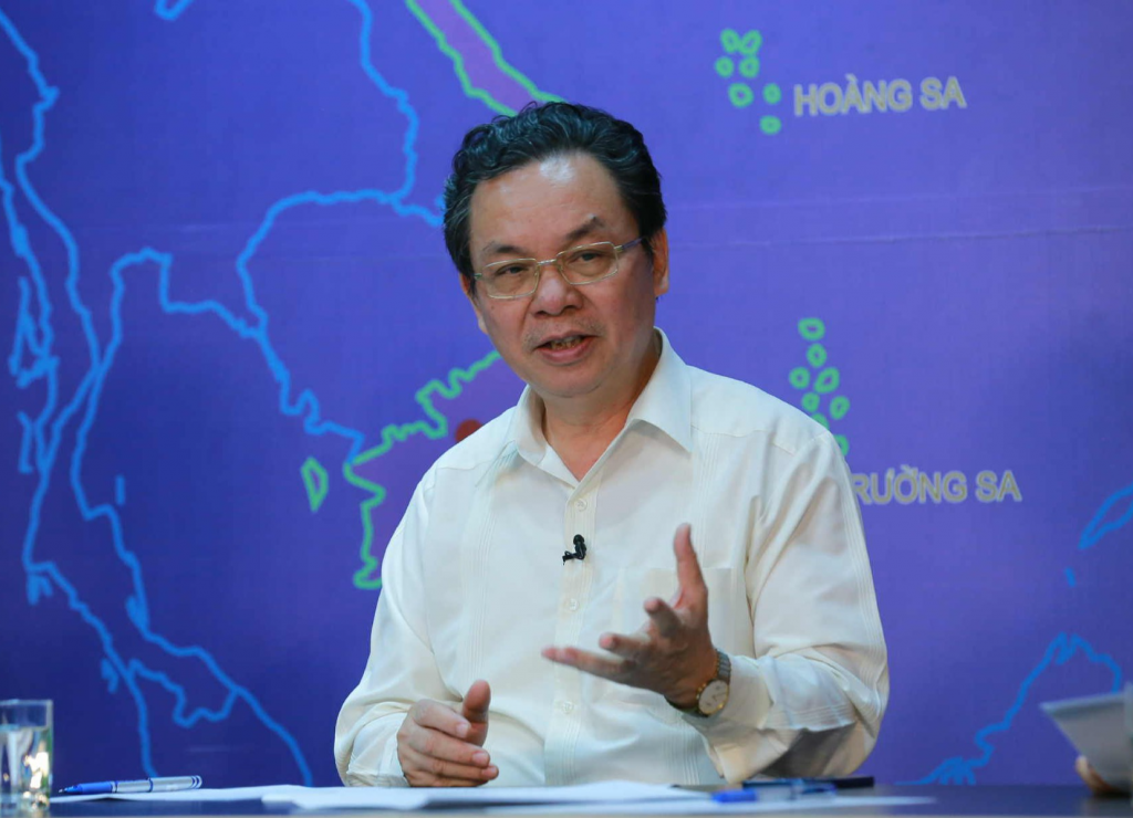 GS. Hoàng Văn Cường trao đổi ý kiến tại buổi Tọa đàm - Ảnh: VGP/Minh Khôi