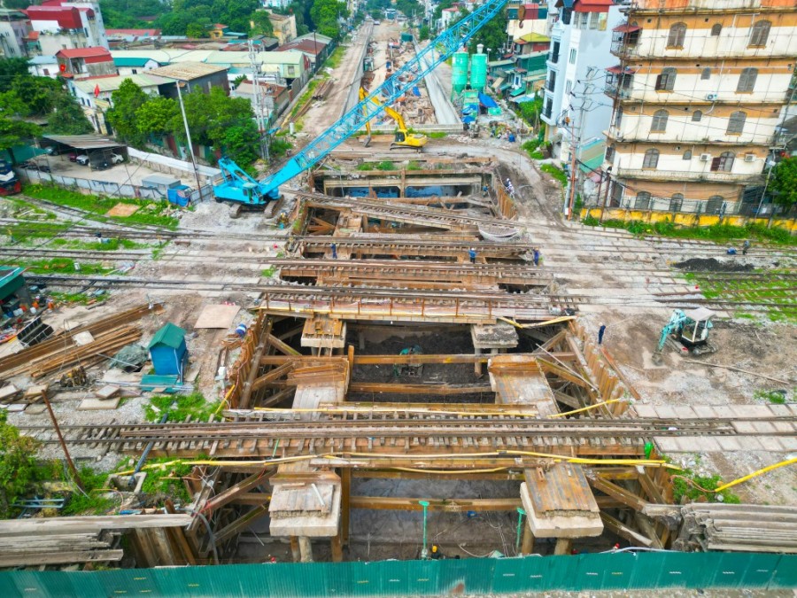 Tăng tốc thi công dự án hầm chui Kim Đồng - Giải Phóng