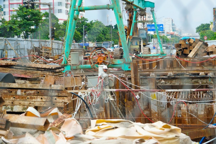 Tăng tốc thi công dự án hầm chui Kim Đồng - Giải Phóng