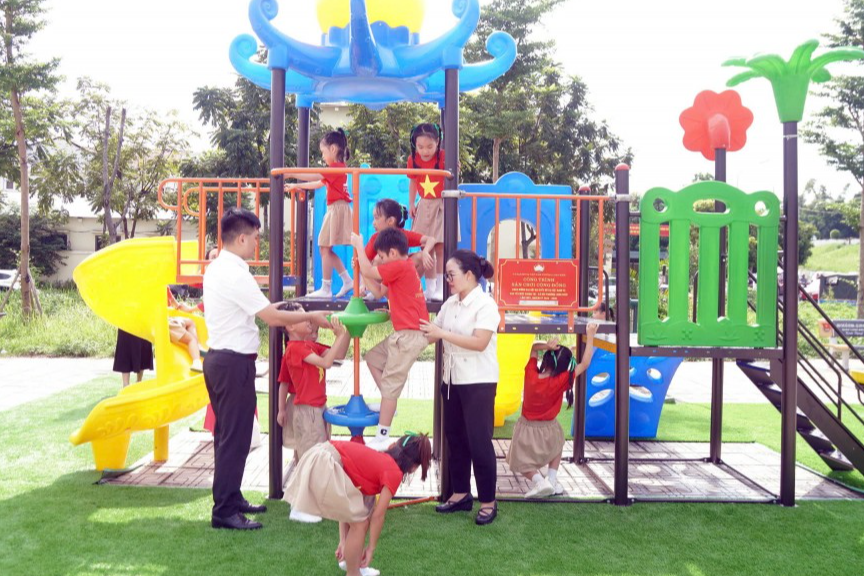 Công trình mang đến những trải nghiệm lý thú cho các em học sinh