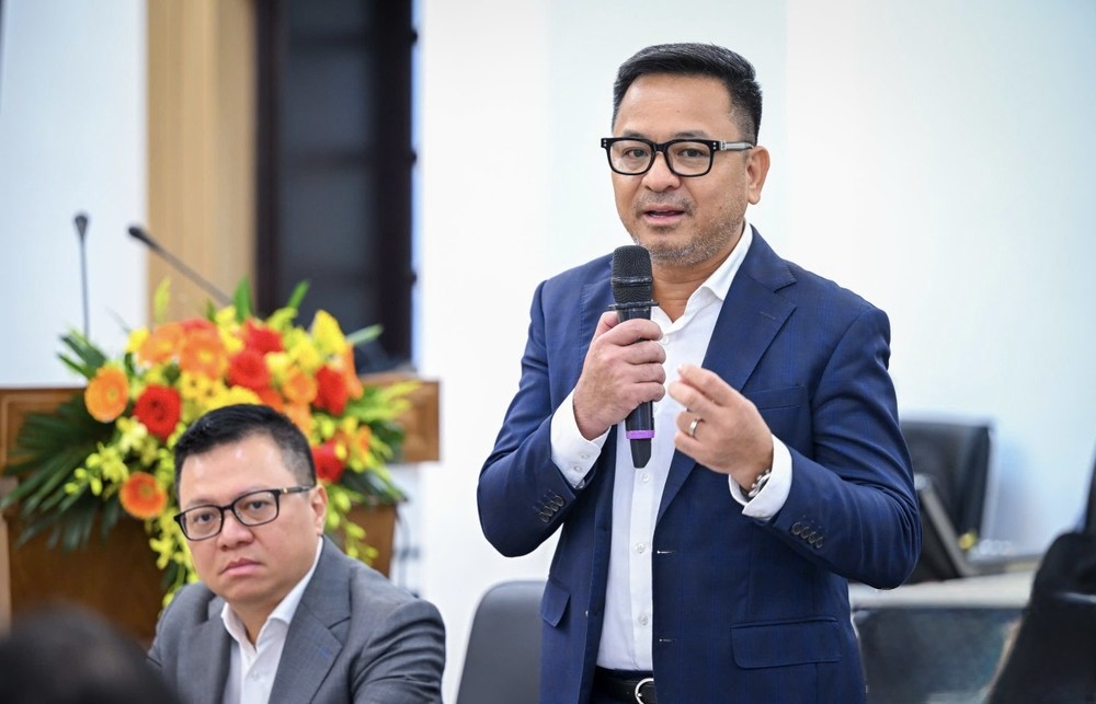 Ông Nguyễn Thùy Dương - Chủ tịch IB Group phát biểu tại lễ công bố