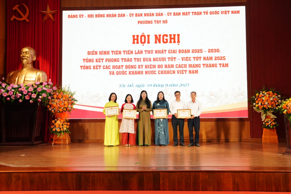 Thi đua phải trở thành động lực phát triển phường Tây Hồ