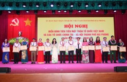 MTTQ TP Hải Phòng biểu dương 210 tập thể, cá nhân điển hình tiên tiến