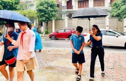 Sau bão, học sinh, sinh viên Thủ đô ổn định học tập tại trường