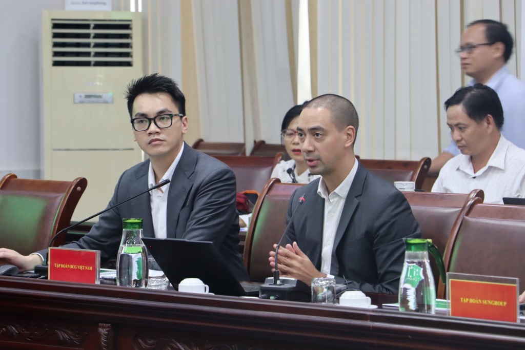 Đại diện Tập đoàn BCG Việt Nam phát biểu tại cuộc họp Đại diện Tập đoàn BCG Việt Nam phát biểu tại cuộc họp
