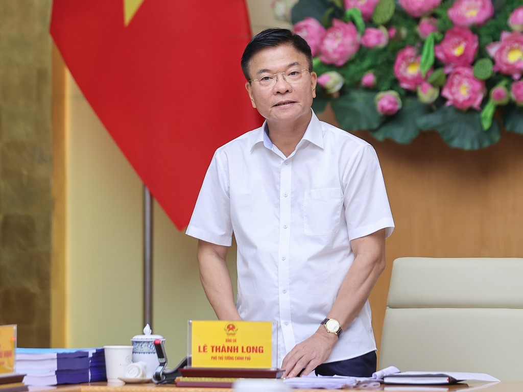 Phó Thủ tướng Lê Thành Long phát biểu tại phiên họp - Ảnh: VGP/Nhật Bắc Phó Thủ tướng Lê Thành Long phát biểu tại phiên họp - Ảnh: VGP/Nhật Bắc